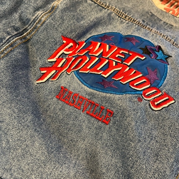 PLANET HOLLYWOOD Vintage Nashville Denim Jacket - Kids Size 10 - Picture 2 of 10